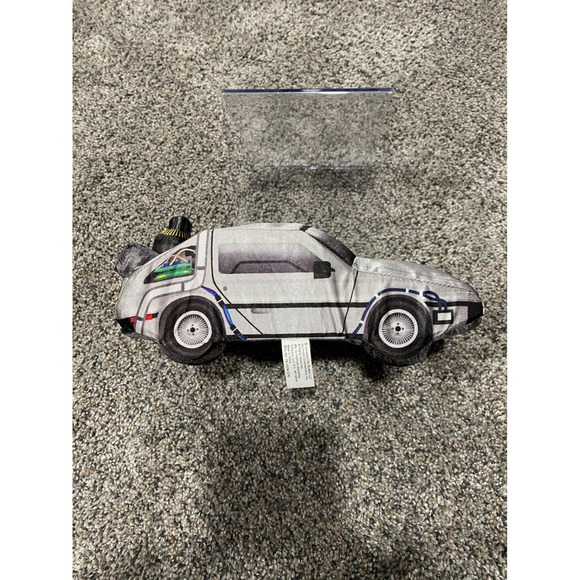 Hallmark Back to the Future DeLorean Time Machine Plush Silver Movie Toy